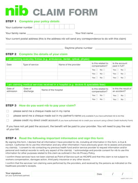 nib smart card application form|nib contribution form.